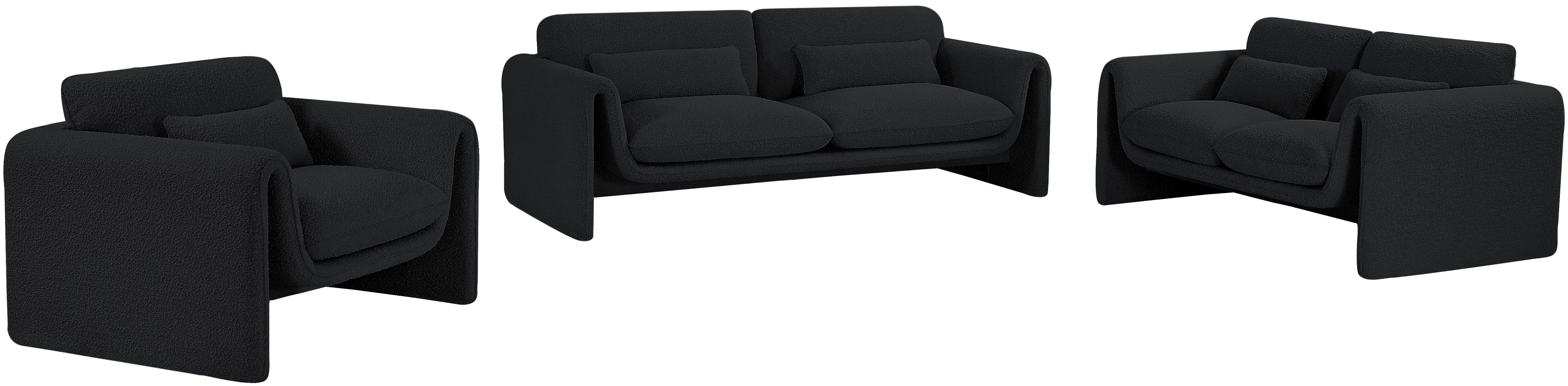 Stylus Boucle Fabric Sofa