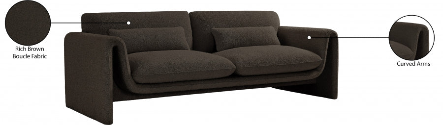 Stylus Boucle Fabric Sofa