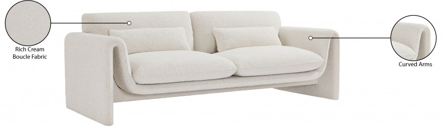 Stylus Boucle Fabric Sofa