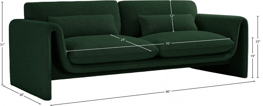 Stylus Boucle Fabric Sofa