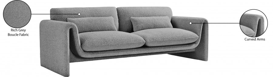 Stylus Boucle Fabric Sofa