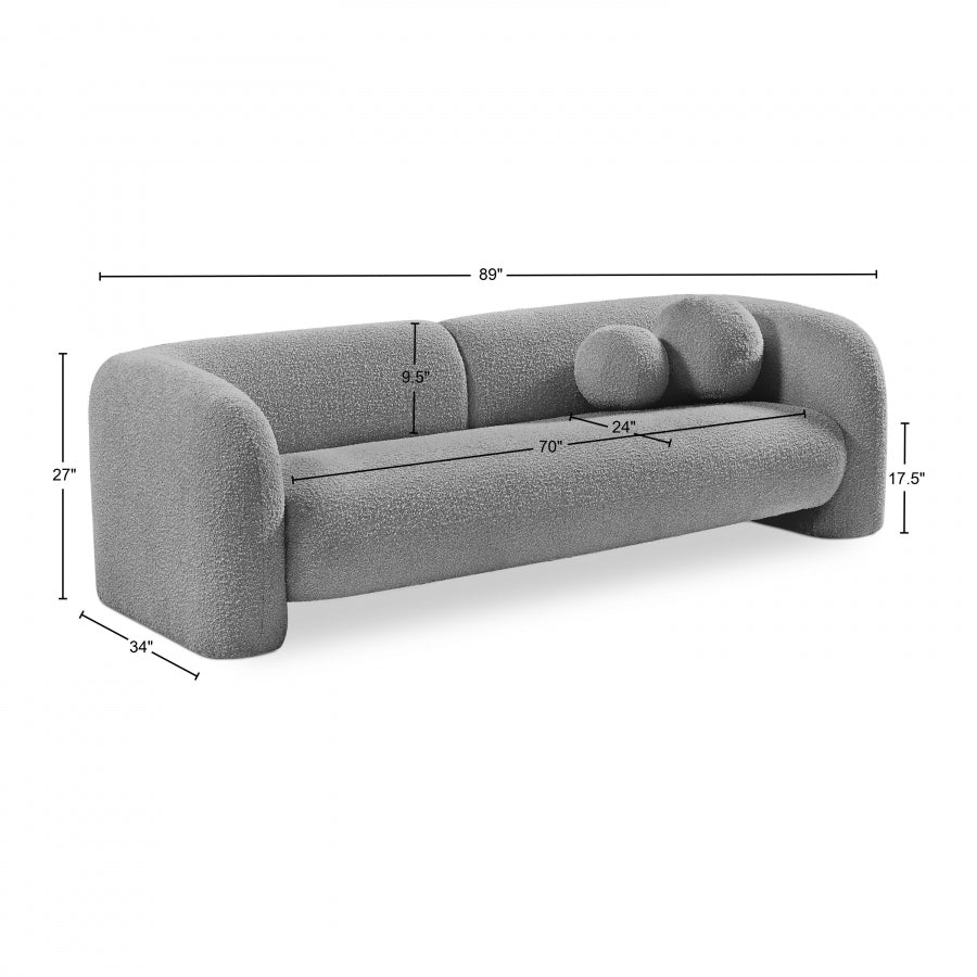 Emory Boucle Fabric Sofa