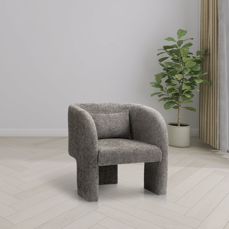 Fauteuil d'appoint rembourré en chenille Vivi 