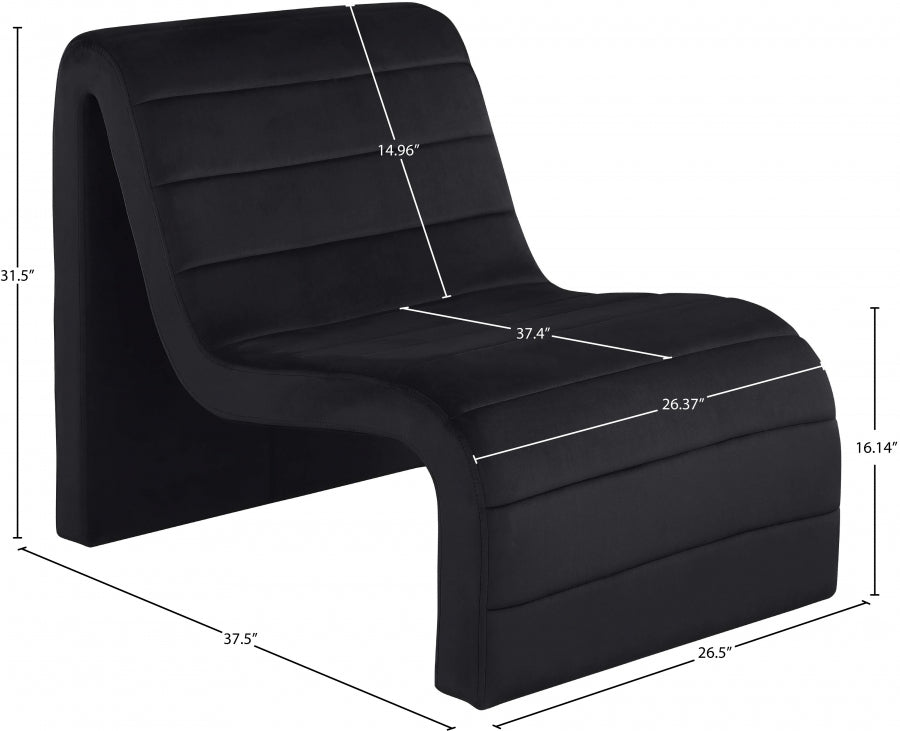 Fauteuil d'appoint rembourré en chenille Vivi 