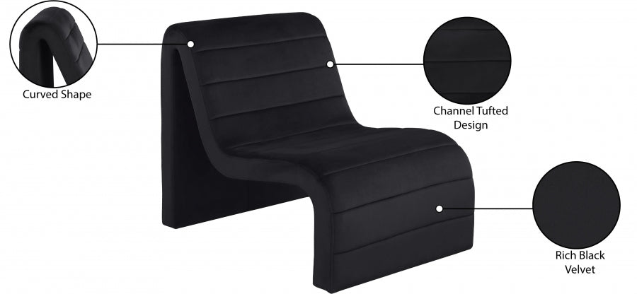 Fauteuil d'appoint rembourré en chenille Vivi 