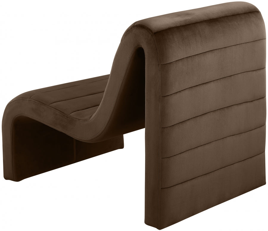 Fauteuil d'appoint rembourré en chenille Vivi 