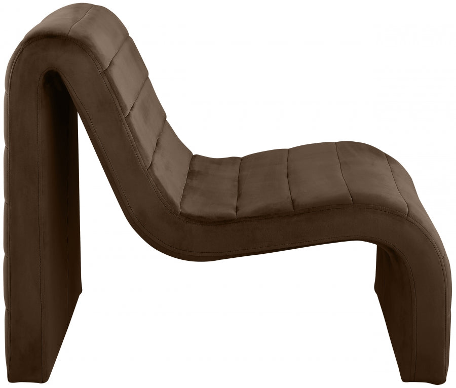 Fauteuil d'appoint rembourré en chenille Vivi 
