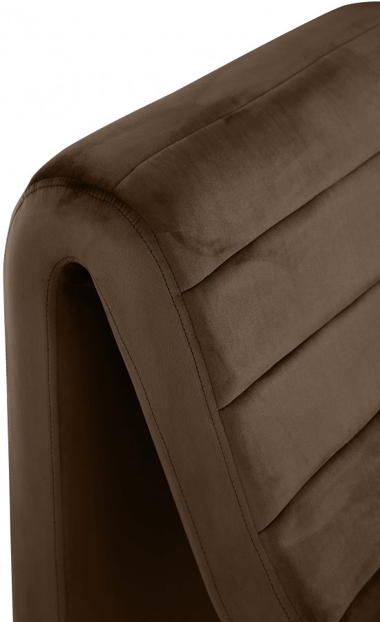 Fauteuil d'appoint rembourré en chenille Vivi 