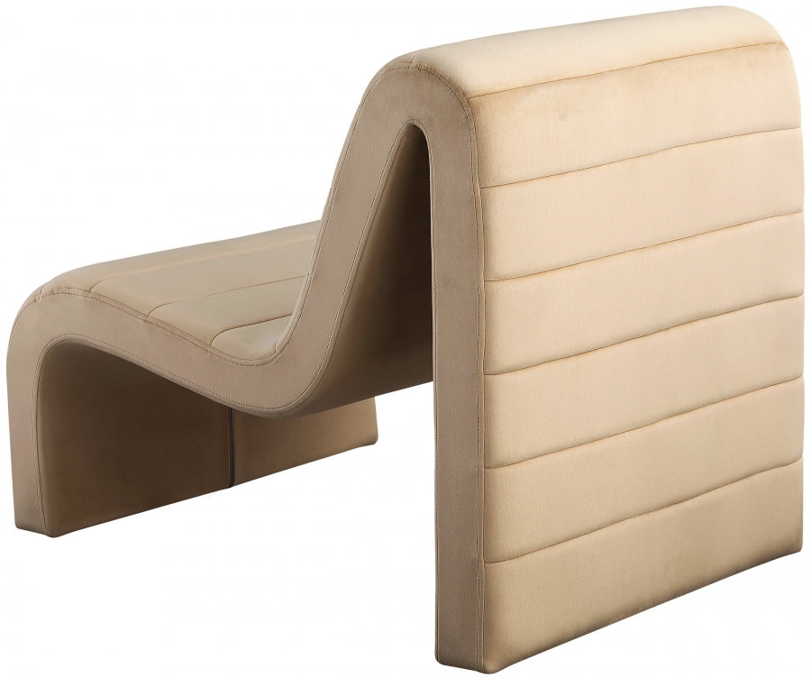 Fauteuil d'appoint rembourré en chenille Vivi 