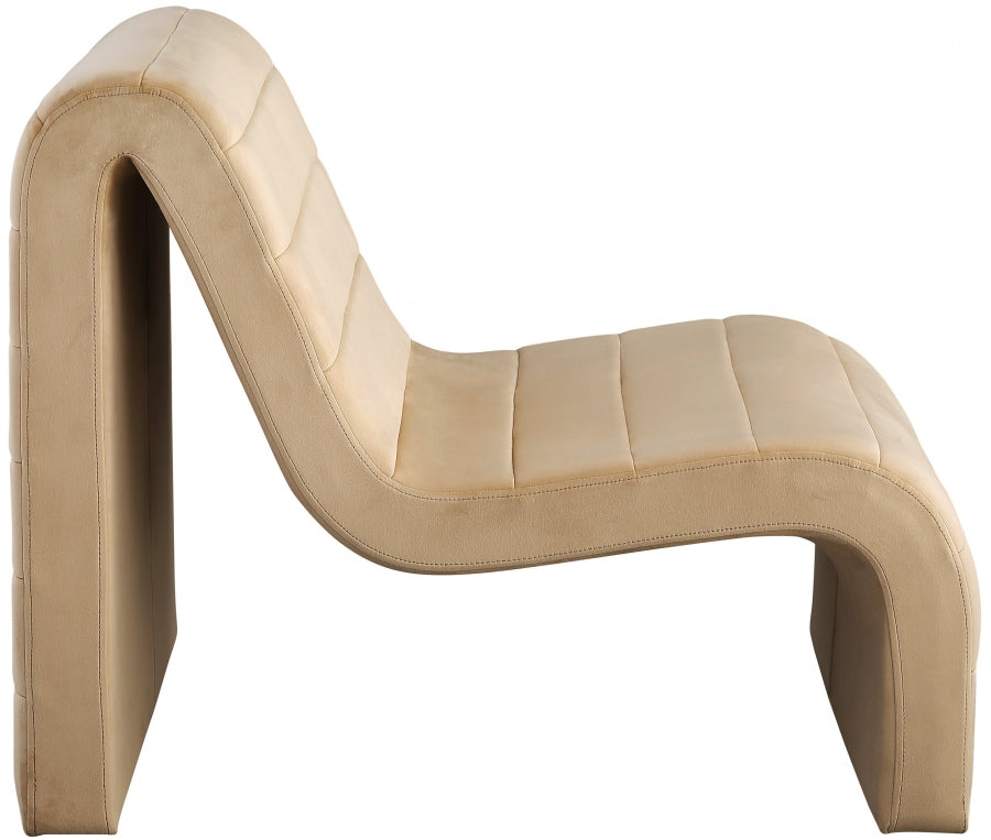 Fauteuil d'appoint rembourré en chenille Vivi 