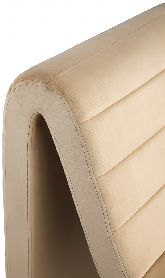 Fauteuil d'appoint rembourré en chenille Vivi 