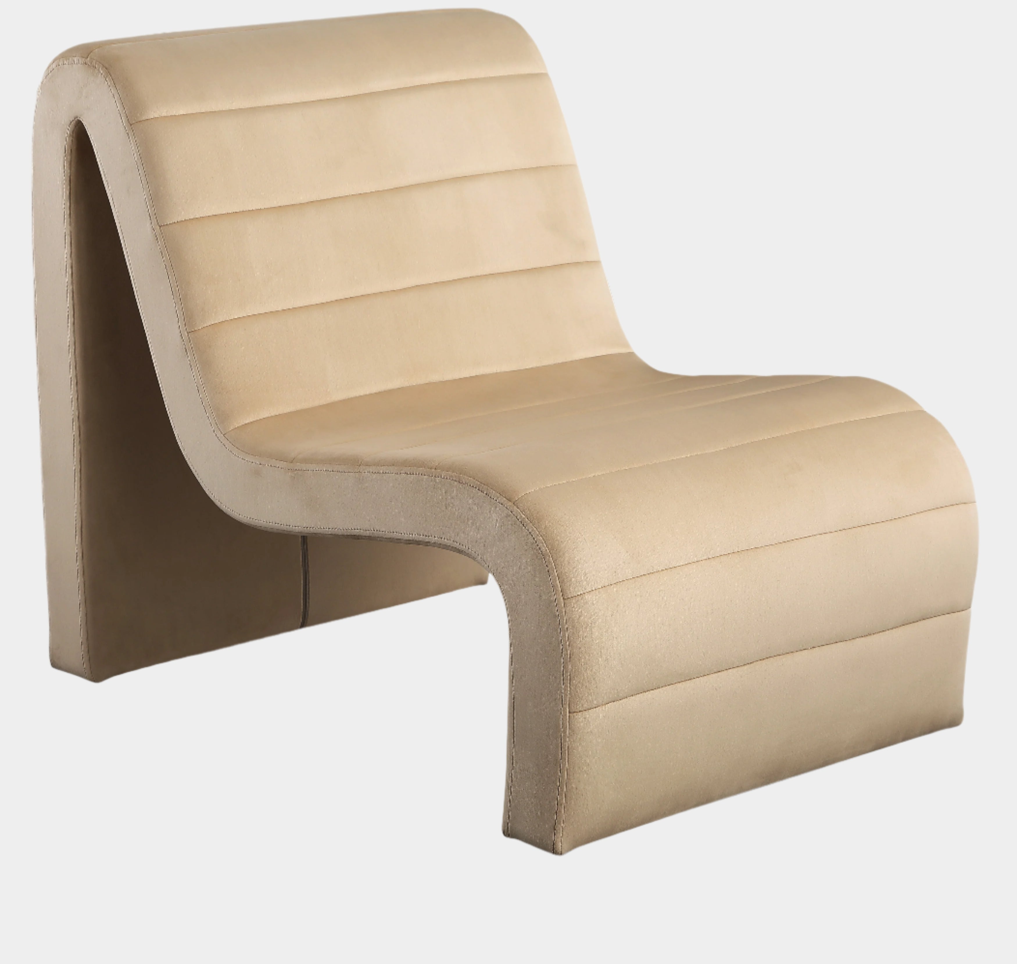Fauteuil d'appoint rembourré en chenille Vivi 