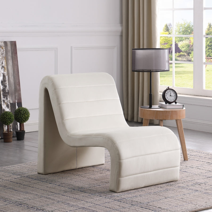Fauteuil d'appoint rembourré en chenille Vivi 