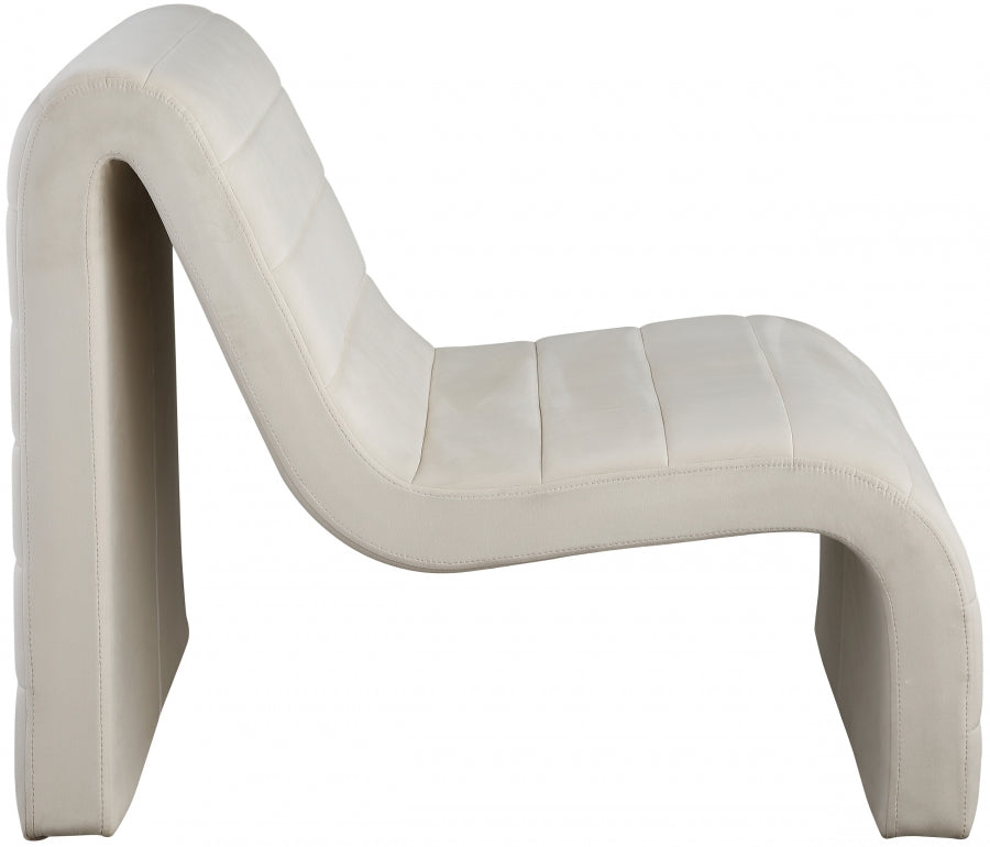 Fauteuil d'appoint rembourré en chenille Vivi 