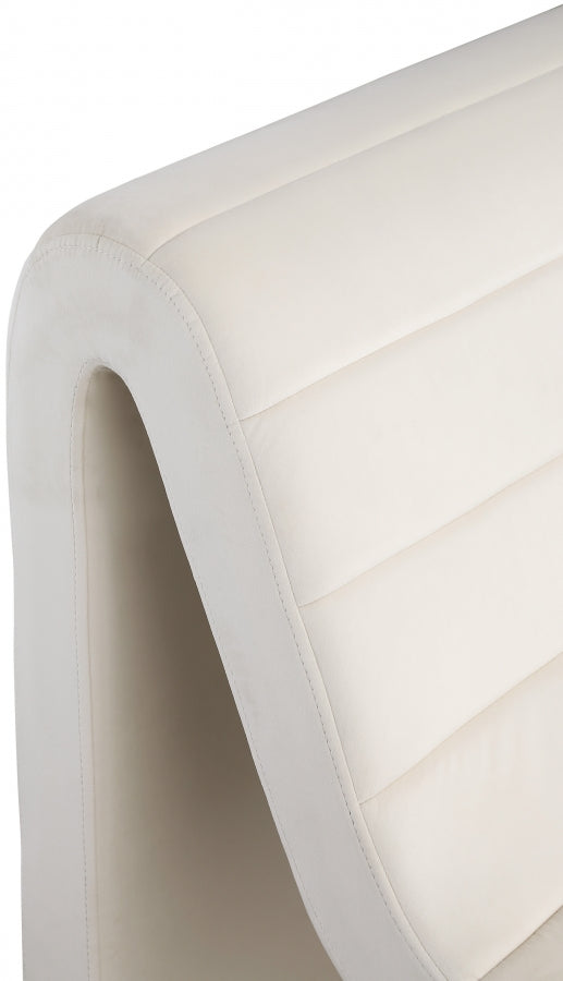 Fauteuil d'appoint rembourré en chenille Vivi 