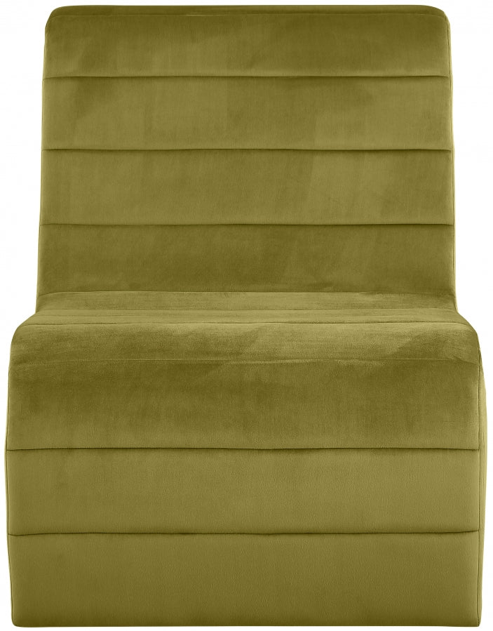 Fauteuil d'appoint rembourré en chenille Vivi 