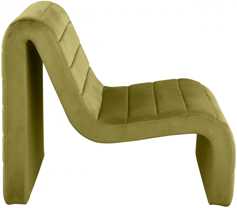 Fauteuil d'appoint rembourré en chenille Vivi 