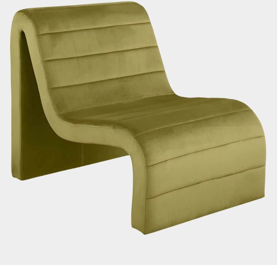 Fauteuil d'appoint rembourré en chenille Vivi 