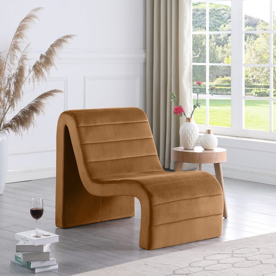 Fauteuil d'appoint rembourré en chenille Vivi 