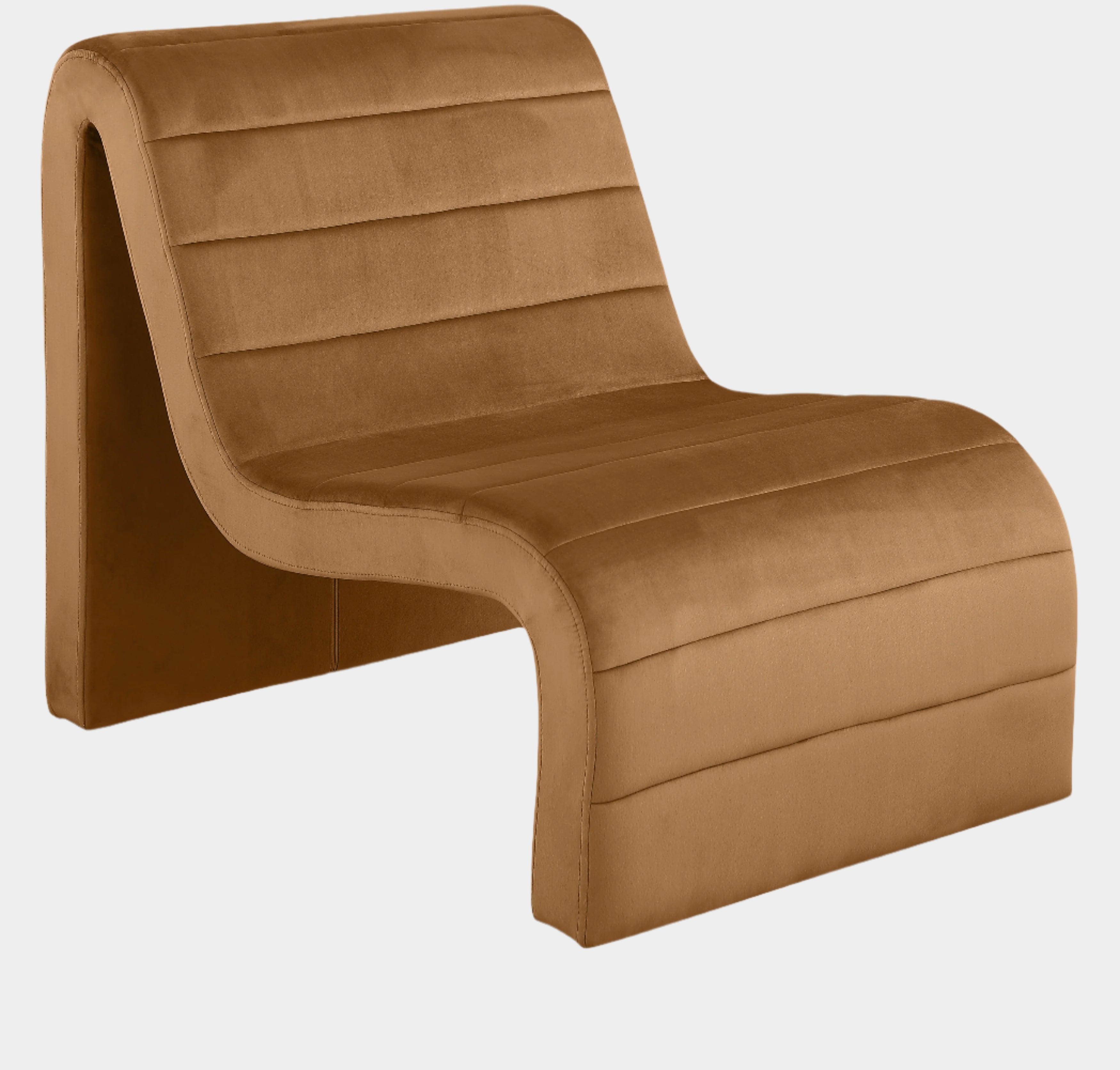 Fauteuil d'appoint rembourré en chenille Vivi 