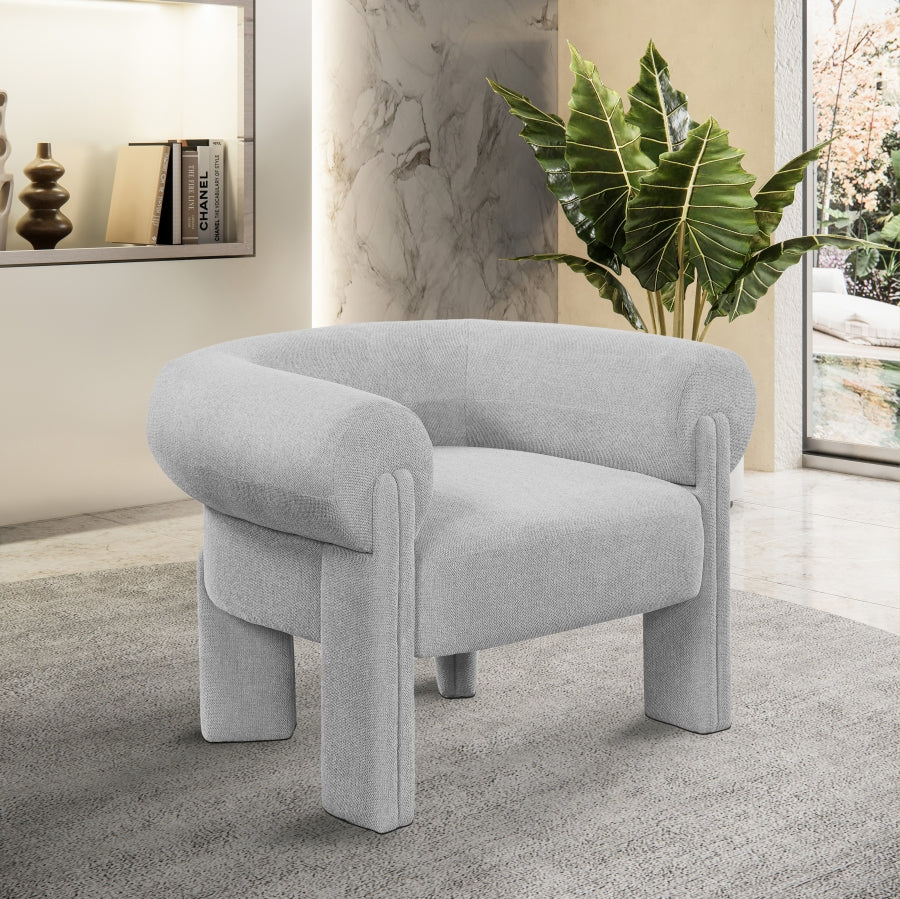 Fauteuil d'appoint rembourré en chenille Vivi 