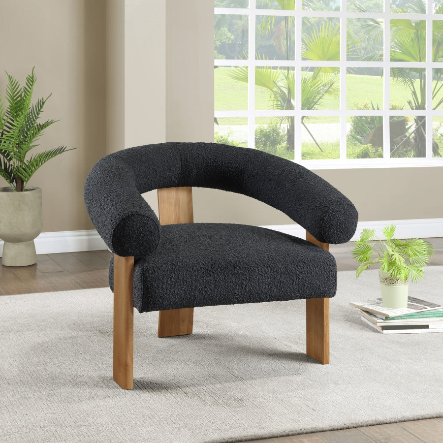 Fauteuil d'appoint rembourré en chenille Vivi 