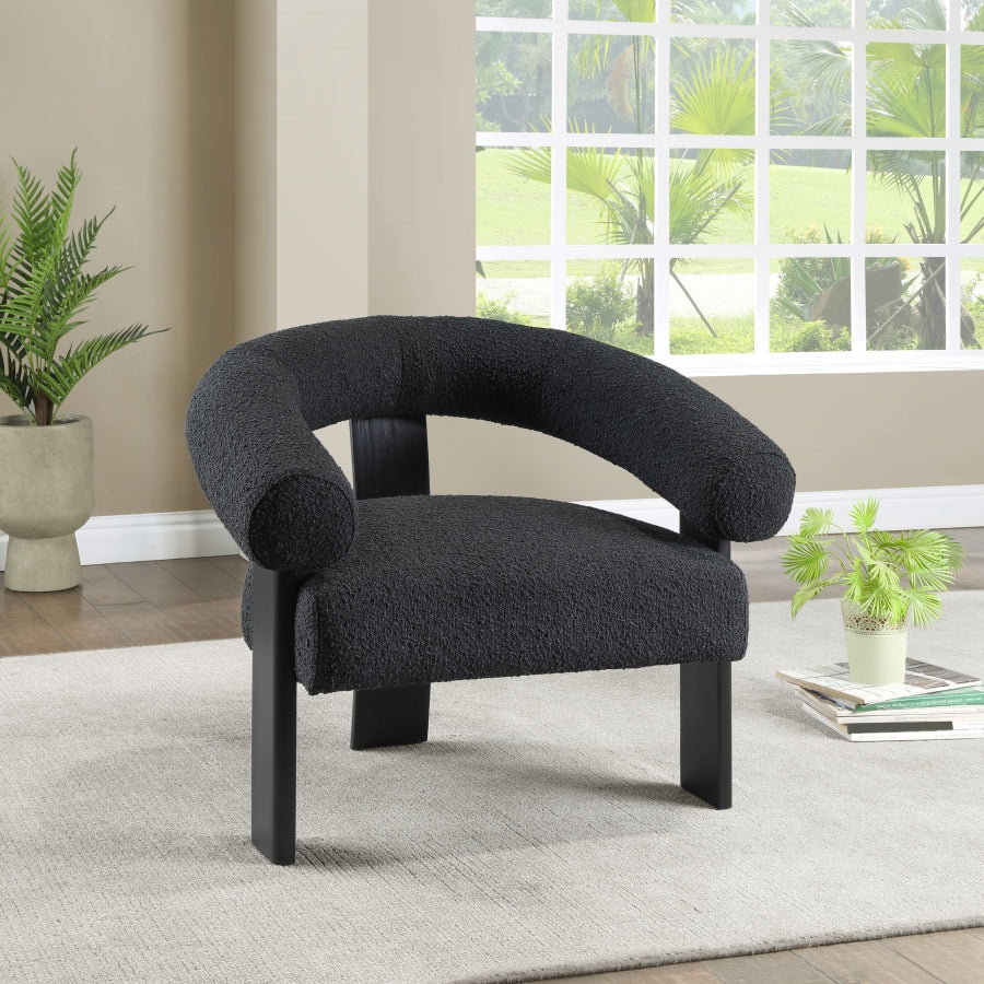 Fauteuil d'appoint rembourré en chenille Vivi 