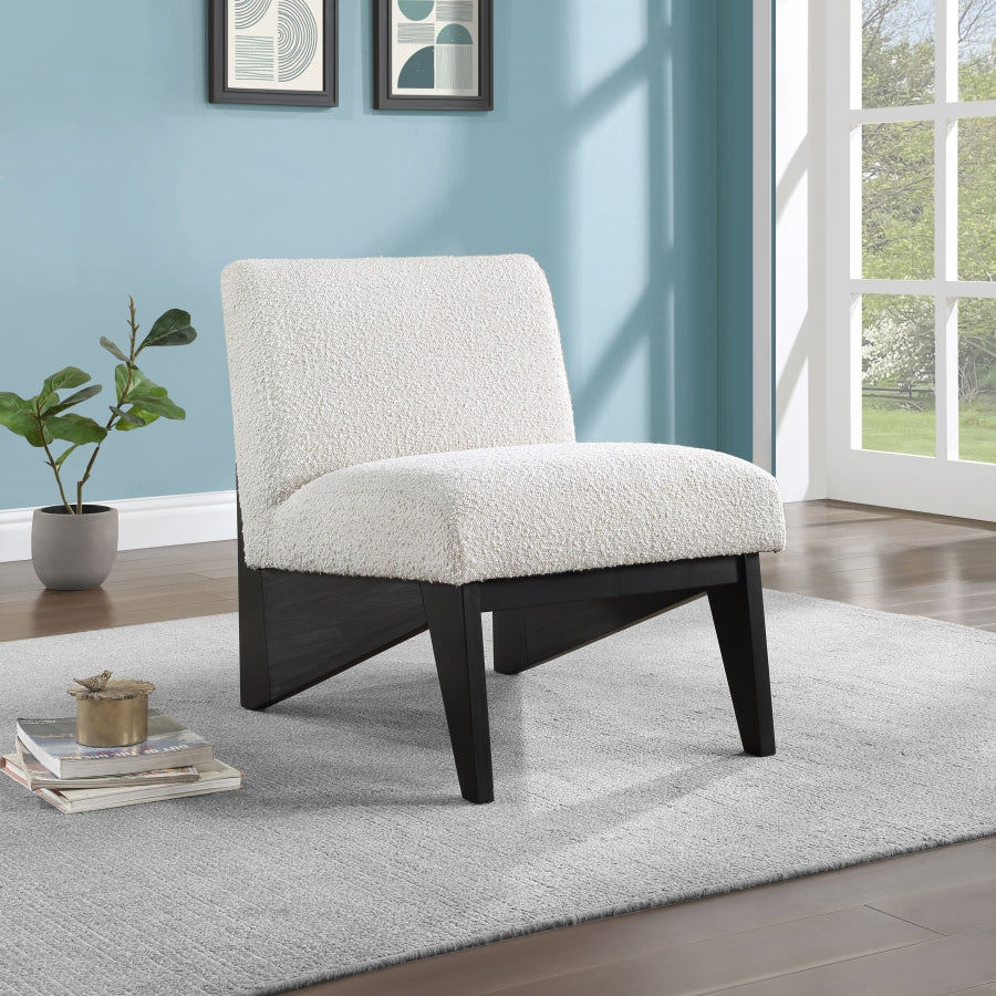 Fauteuil d'appoint rembourré en chenille Vivi 
