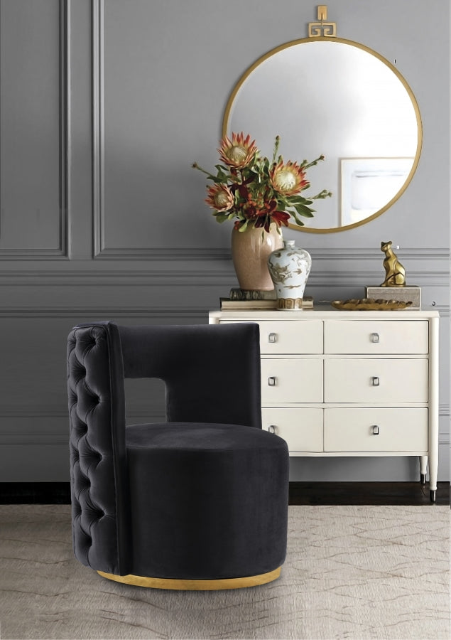 Fauteuil d'appoint rembourré en chenille Vivi 