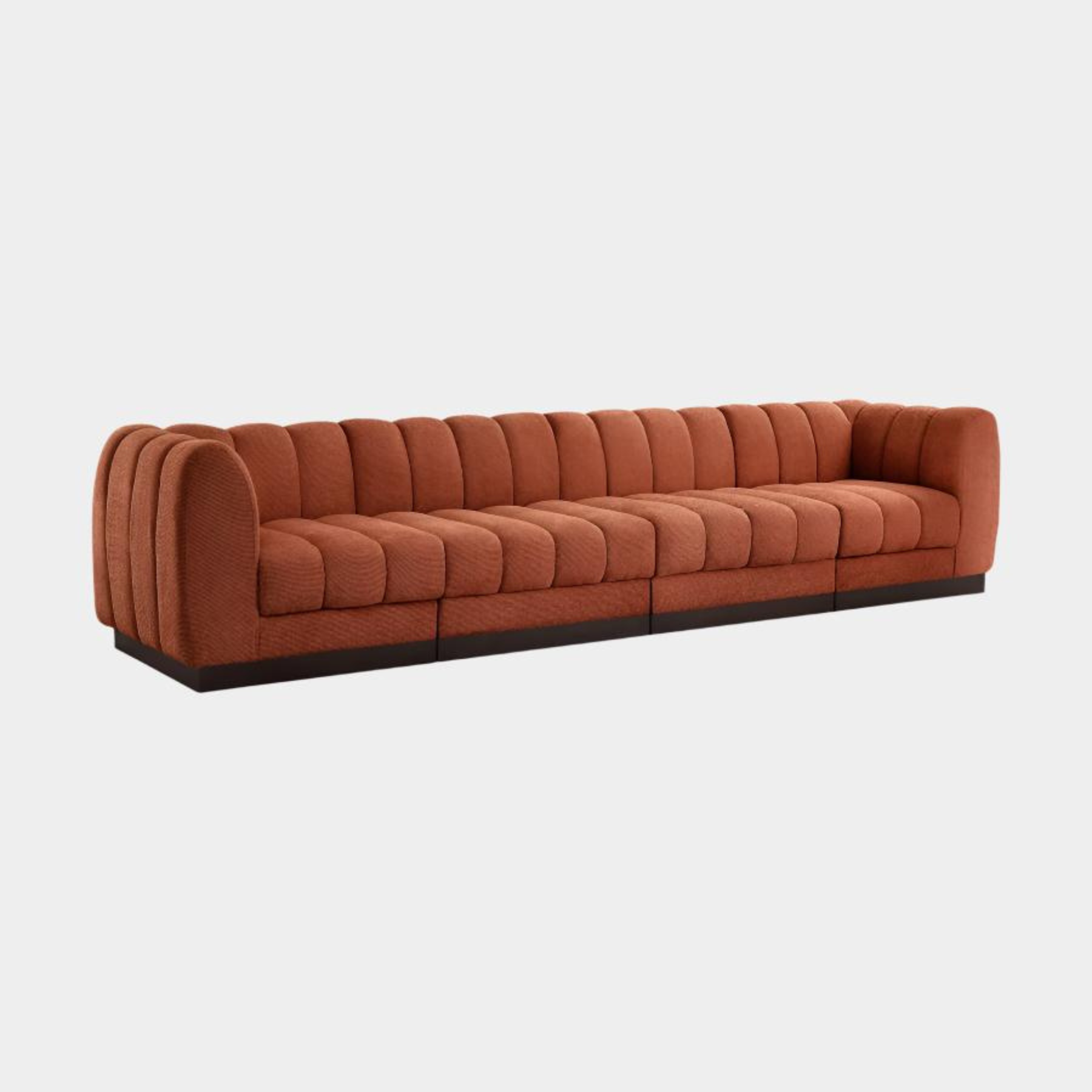 Quinn Chenille Fabric Sofa with Armrest