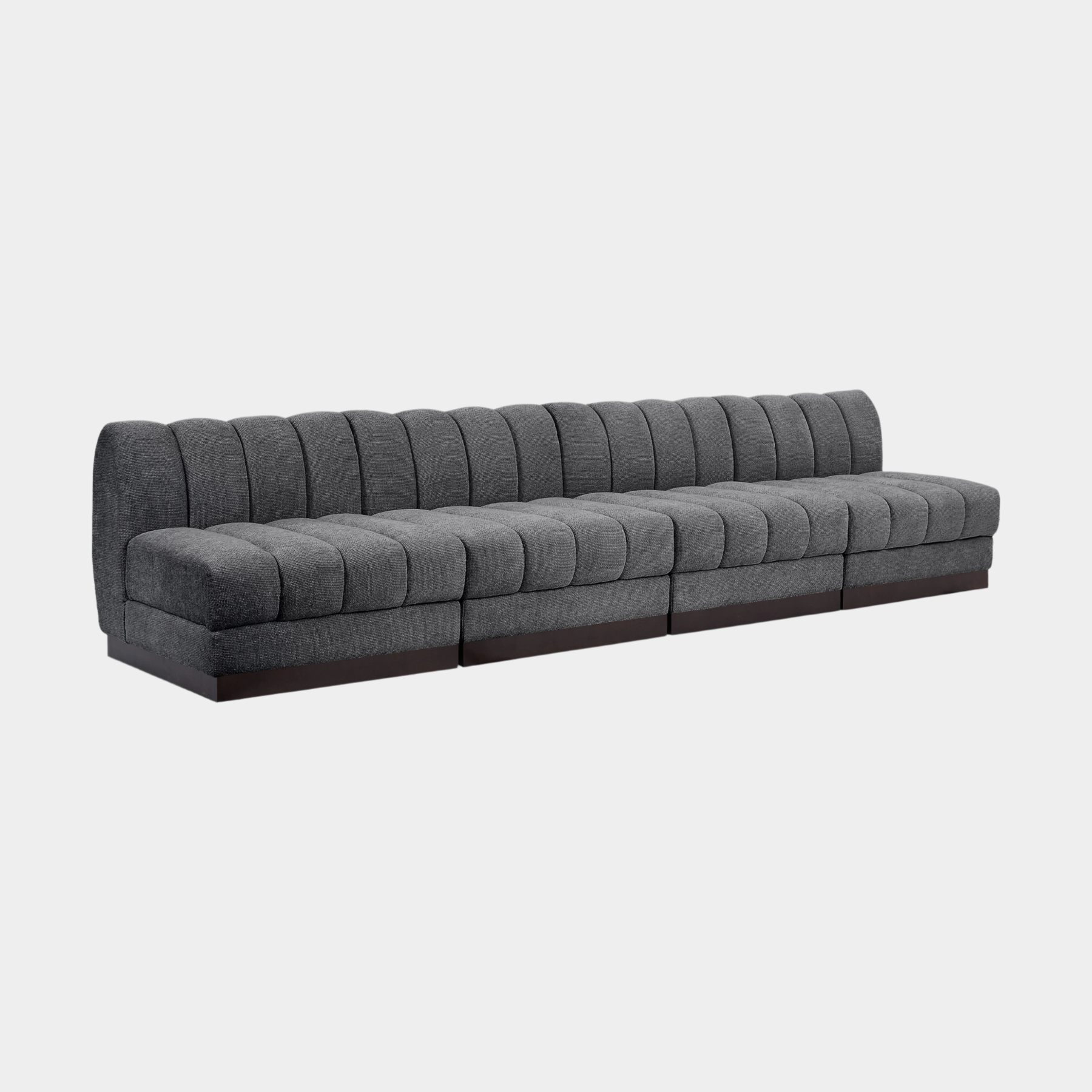 Quinn Chenille Fabric Armless Sofa