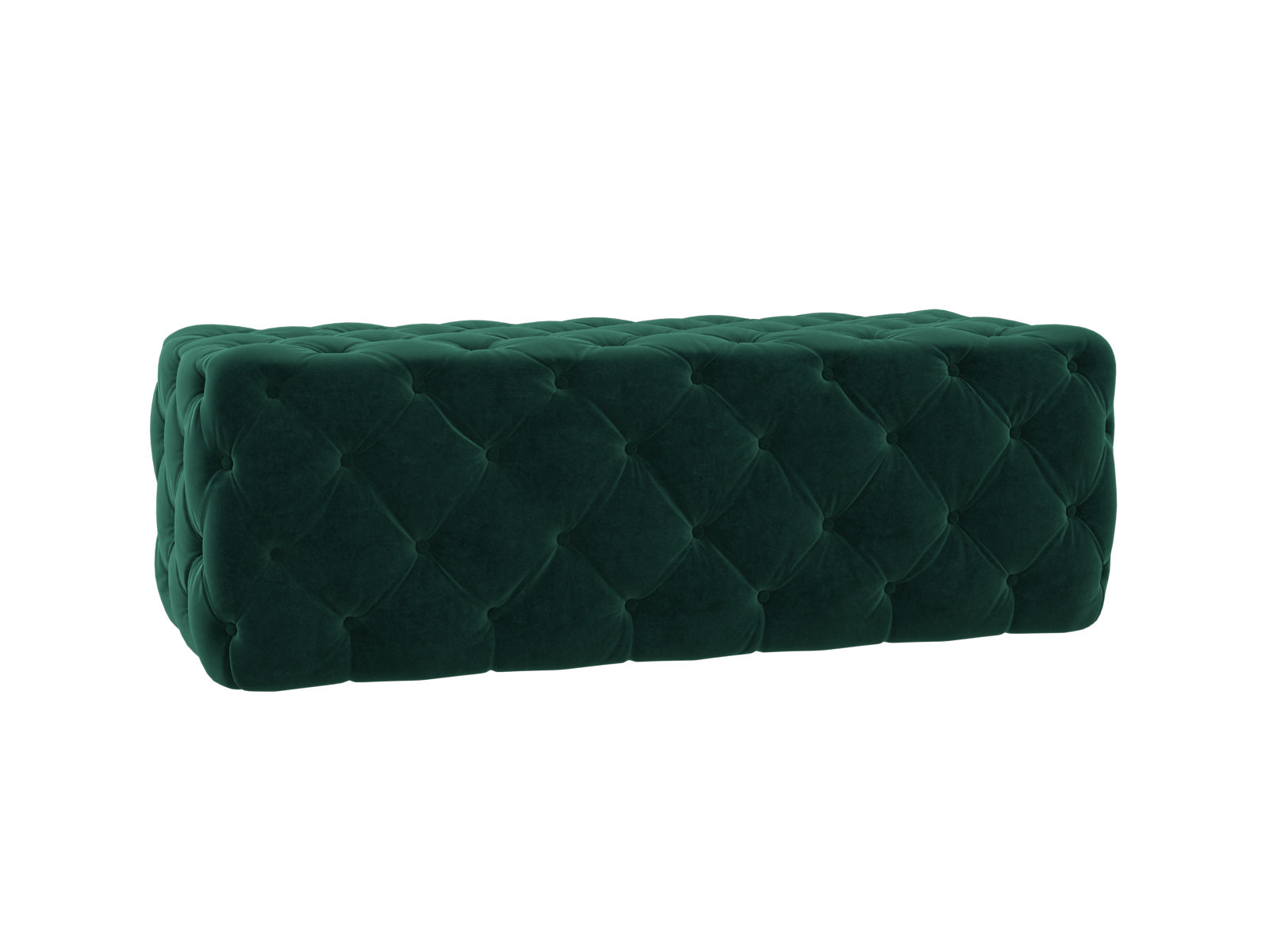 Kaylee 49" Performance Velvet Tufted Jumbo Ottoman