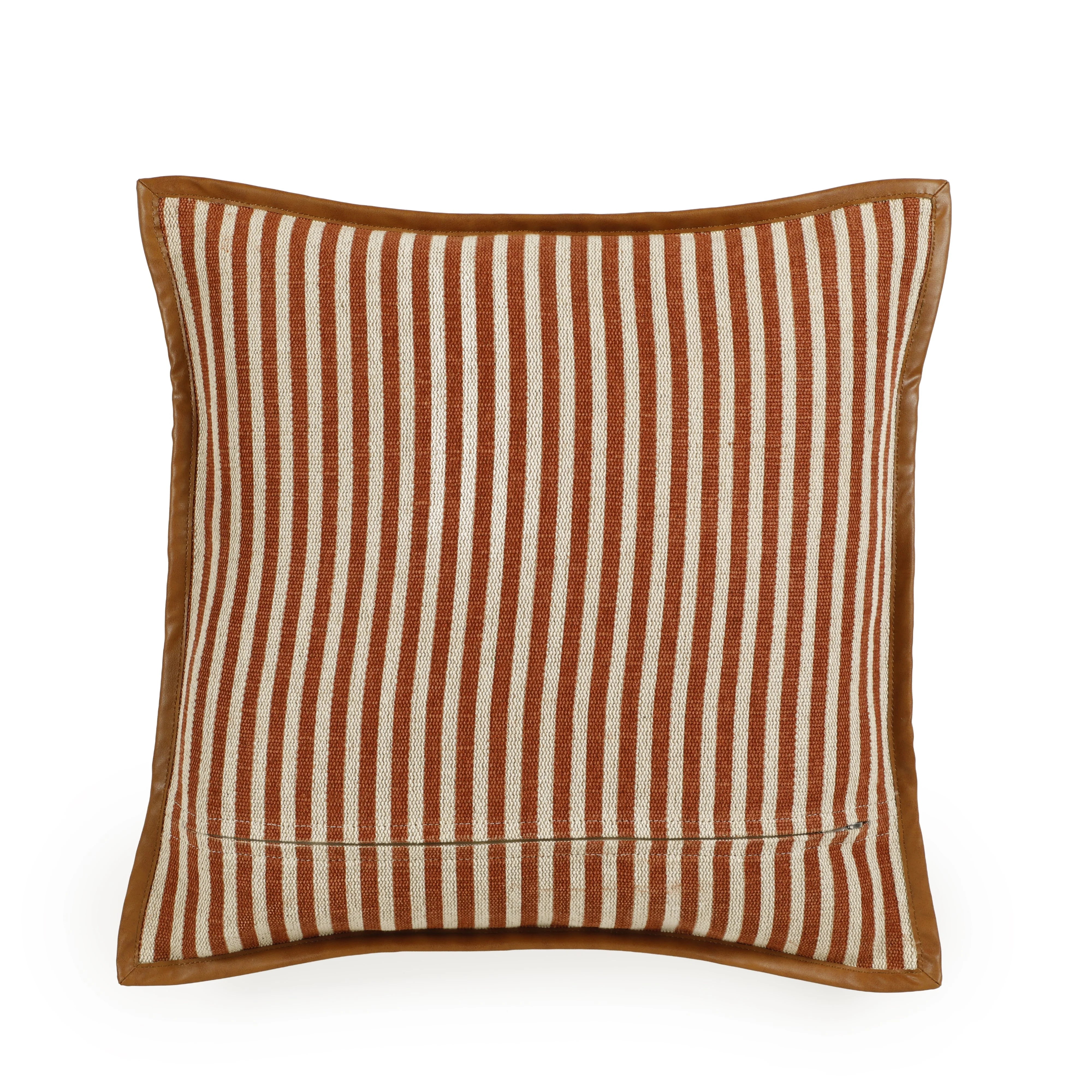Kora 20" Cotton Jute Contract-Grade Throw Pillow