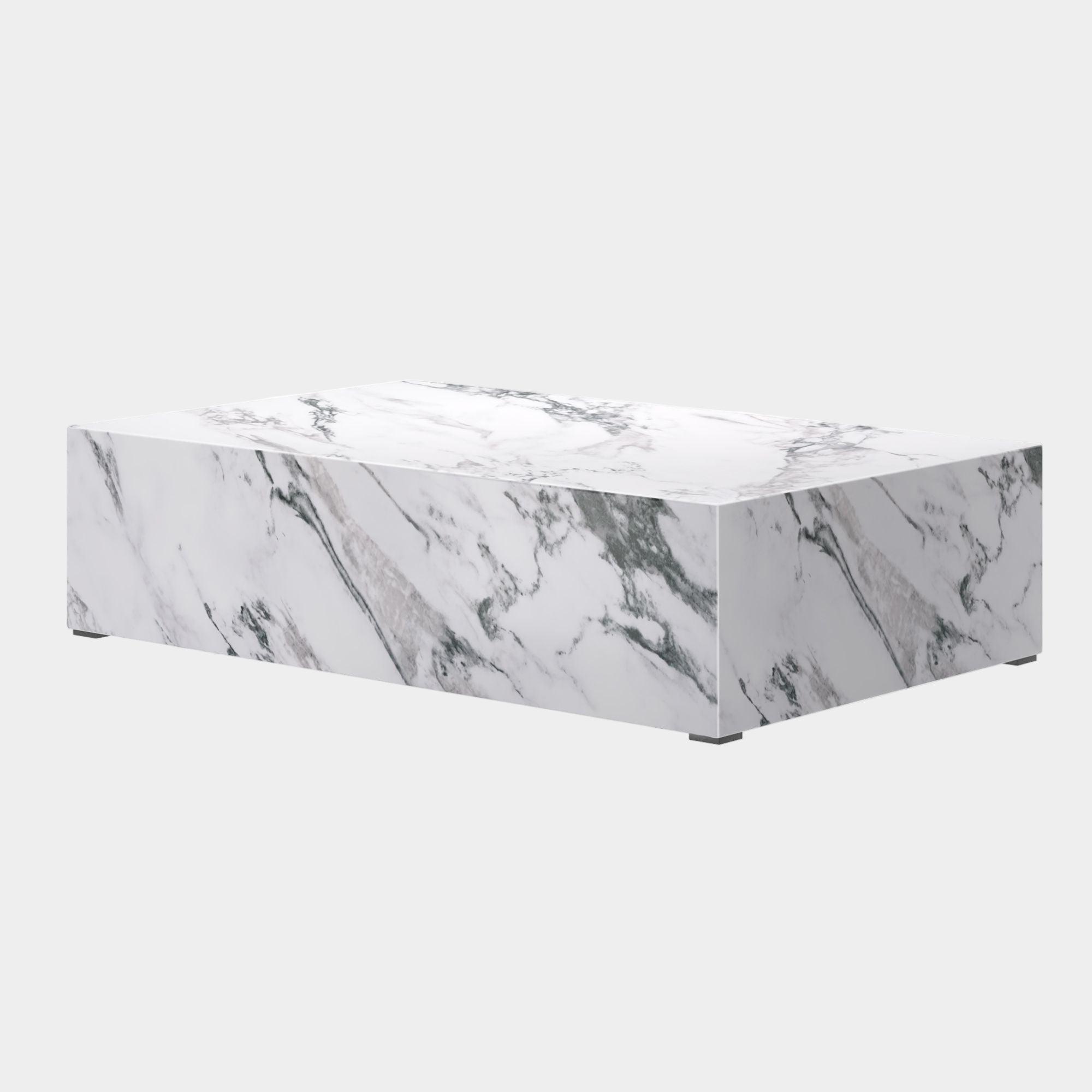 Artemis Contract Grade Rectangular Coffee Table in Bulgari White