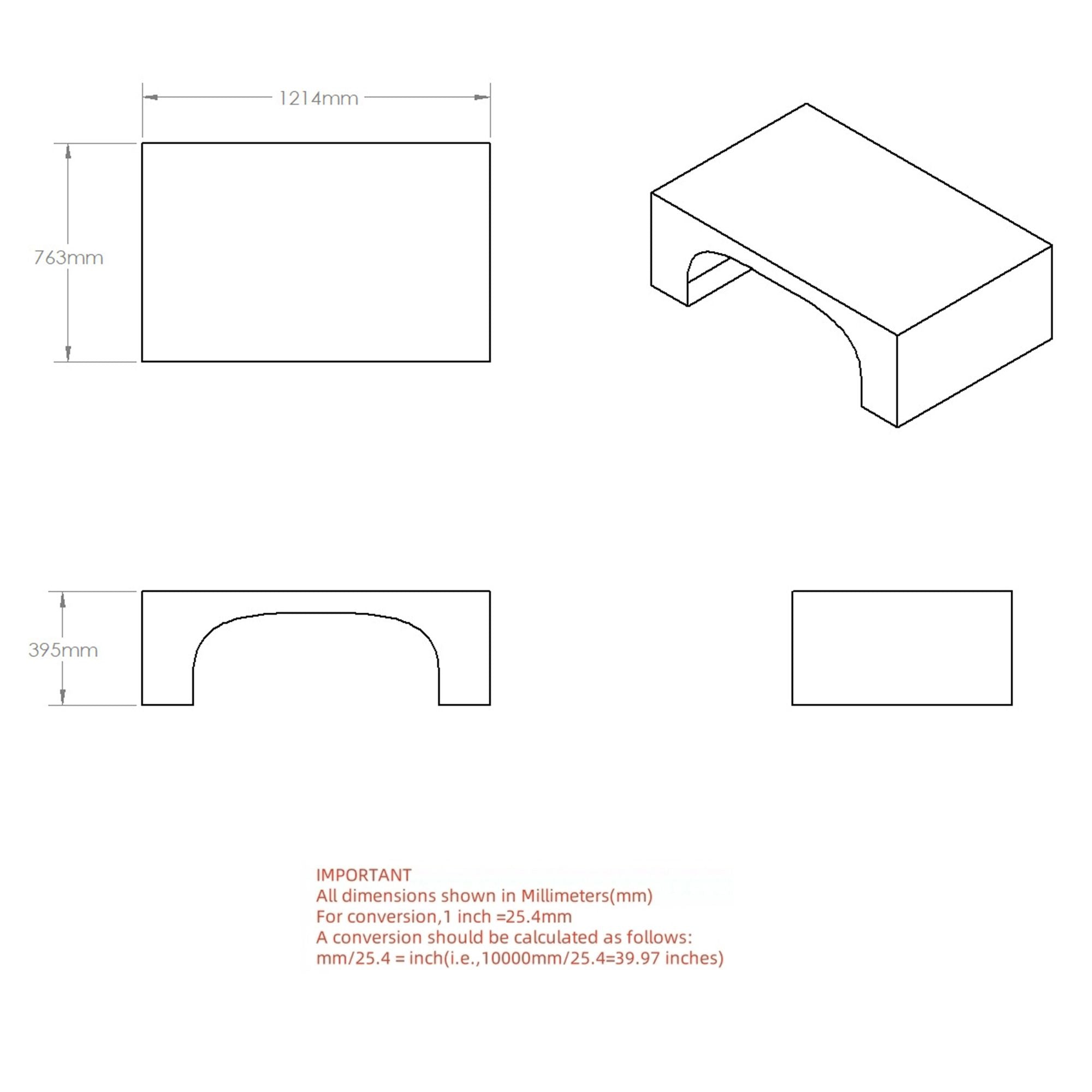 Atticus Contract Grade Rectangular Coffee Table in Bulgari White