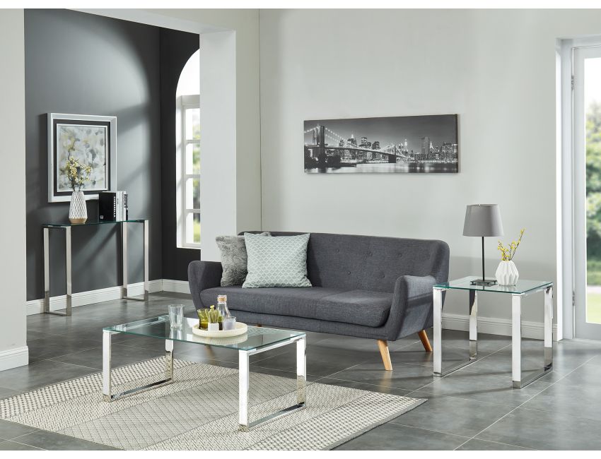 Zevon Coffee Table in Silver
