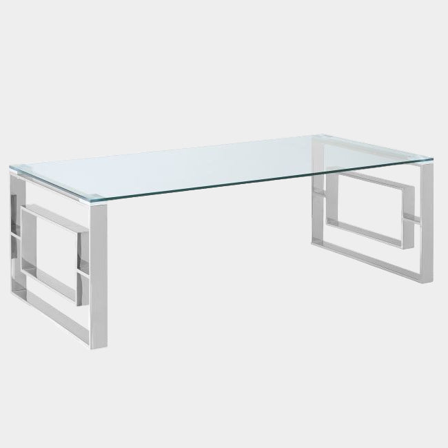 Eros Coffee Table in Silver