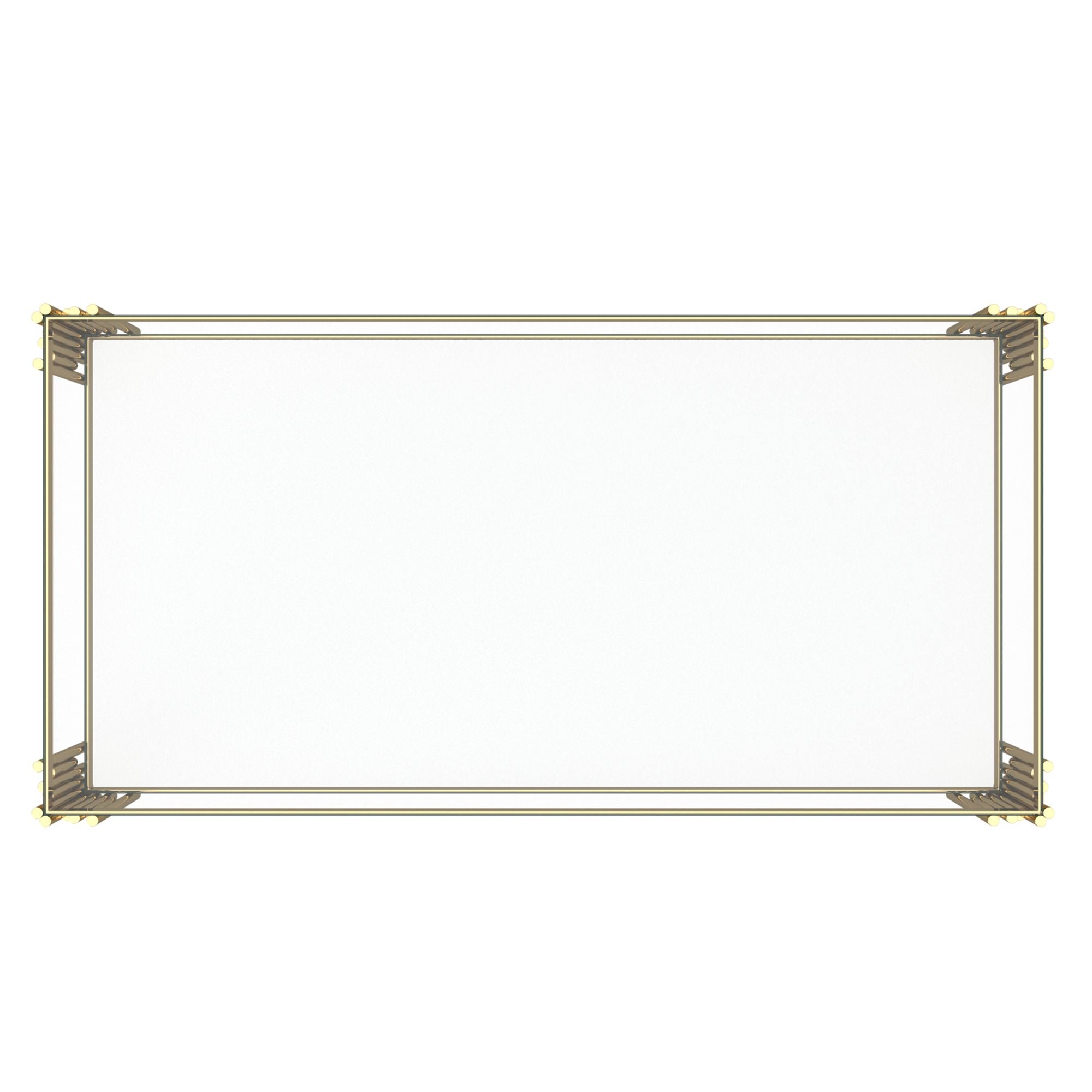 Estrel Rectangular Coffee Table in Gold