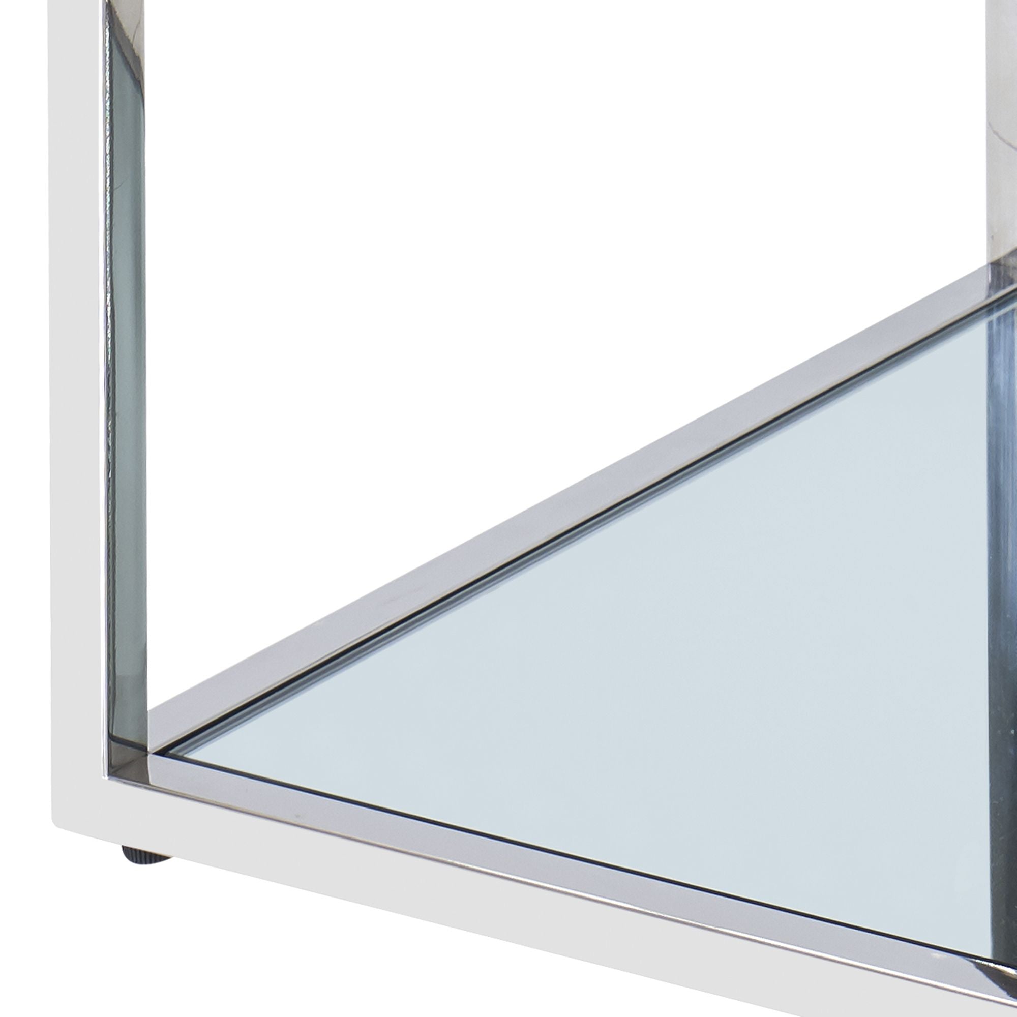 Casini Small Square Coffee Table in Silver