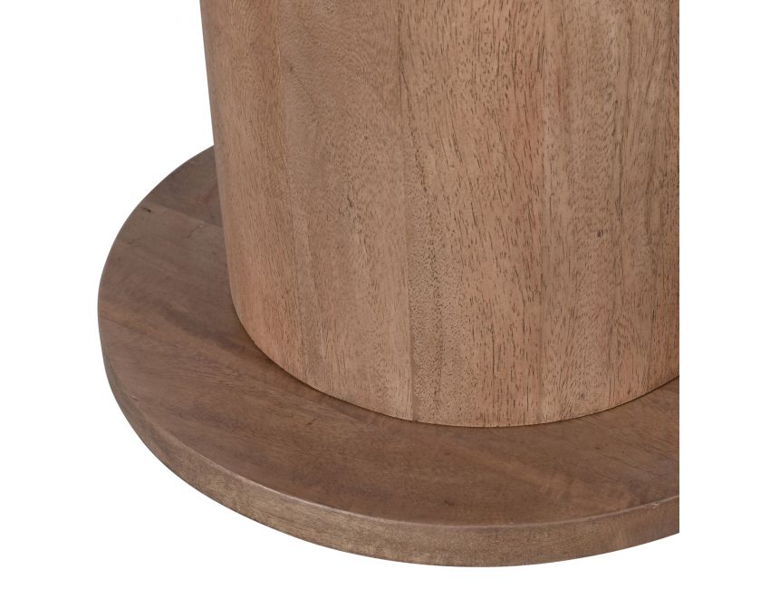 Martina Round Coffee Table - Walnut