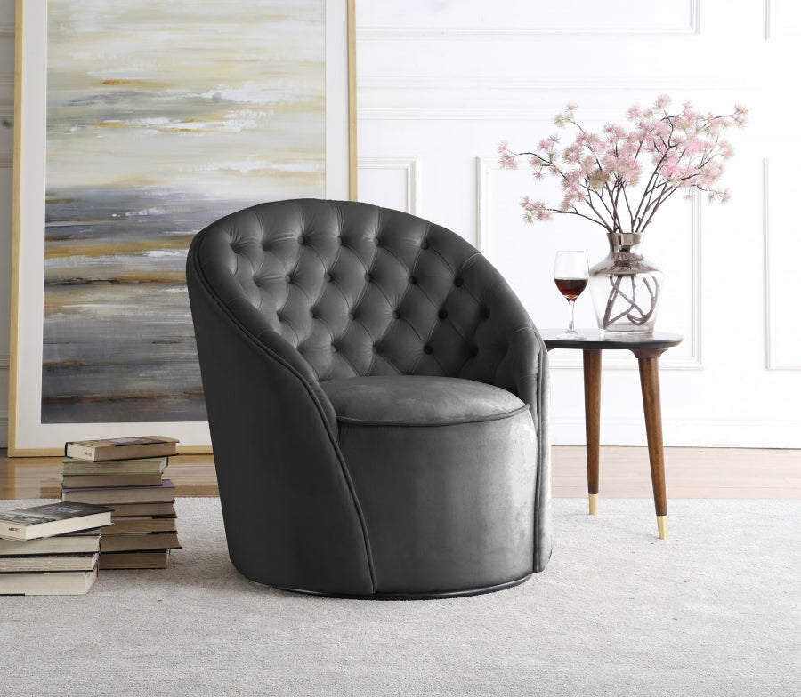 Fauteuil d'appoint rembourré en chenille Vivi 