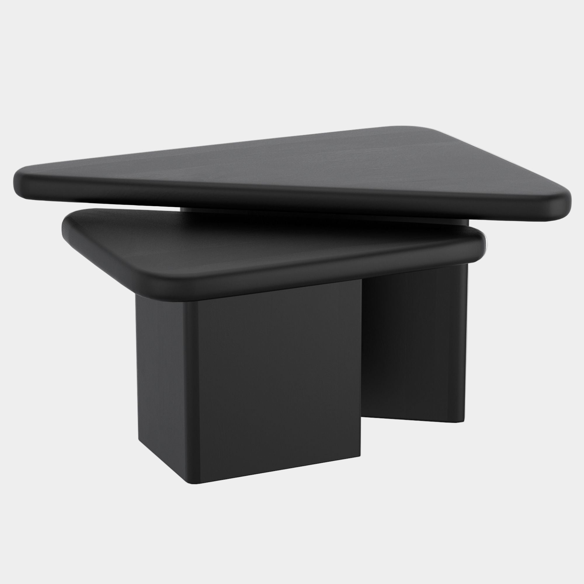 Draco 2pc Coffee Table Set in Black