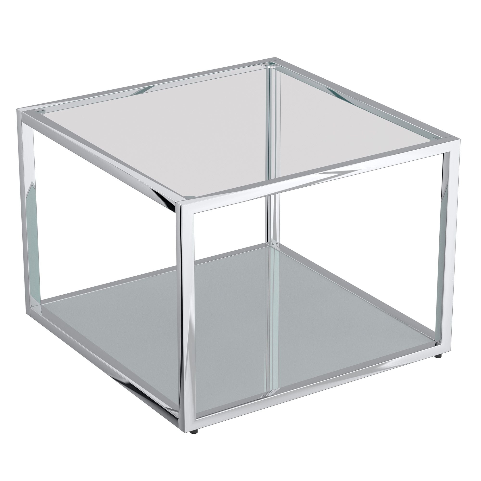 Casini 3pc Small Coffee Table Set in Silver
