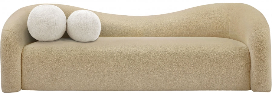 Kali Faux Shearling Teddy Fabric Sofa