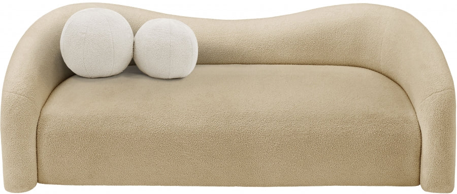 Kali Faux Shearling Teddy Fabric Sofa