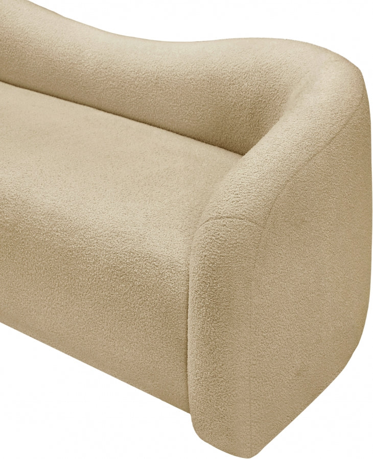 Kali Faux Shearling Teddy Fabric Sofa