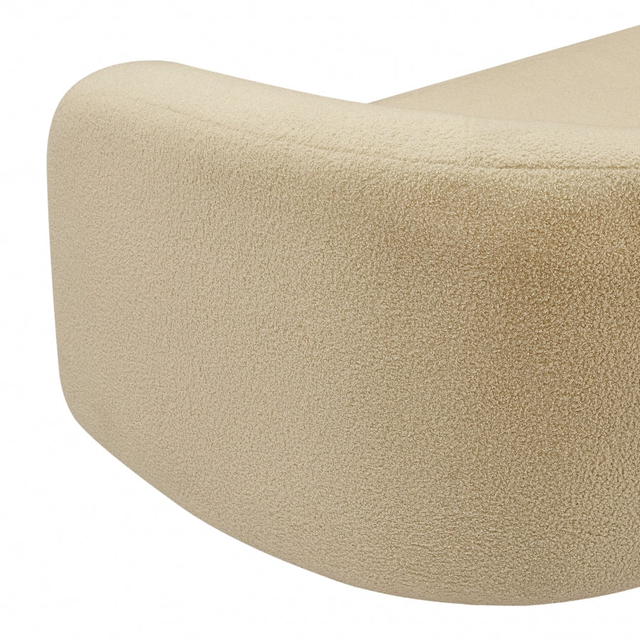 Kali Faux Shearling Teddy Fabric Sofa