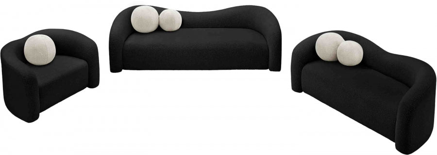 Kali Faux Shearling Teddy Fabric Sofa