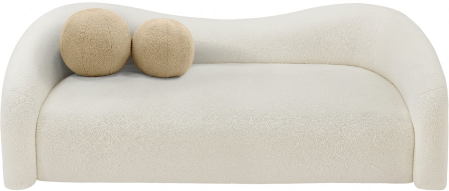 Kali Faux Shearling Teddy Fabric Sofa