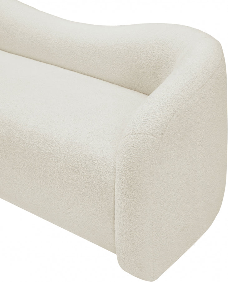 Kali Faux Shearling Teddy Fabric Sofa